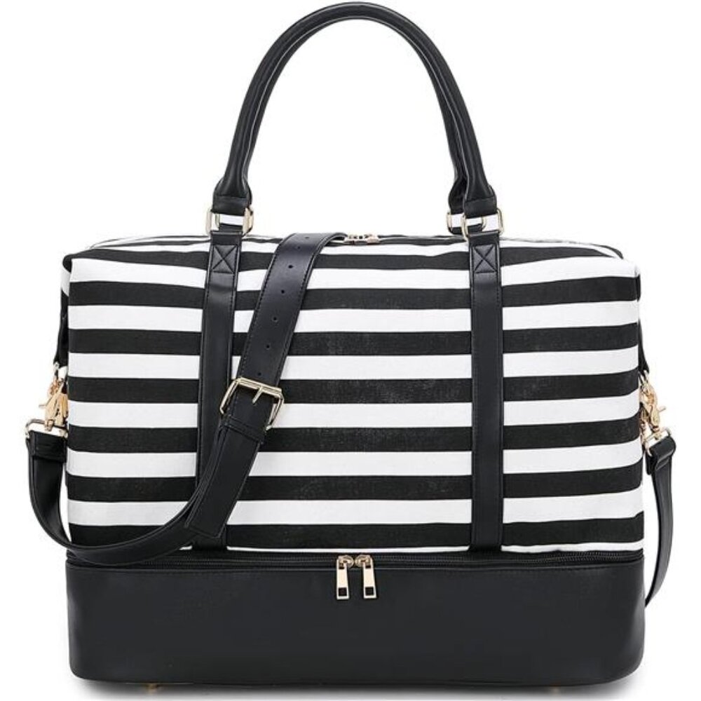 Womens Travel Weekender Bag Canvas Carry on Overnight Tote Luggage Duffel Bags